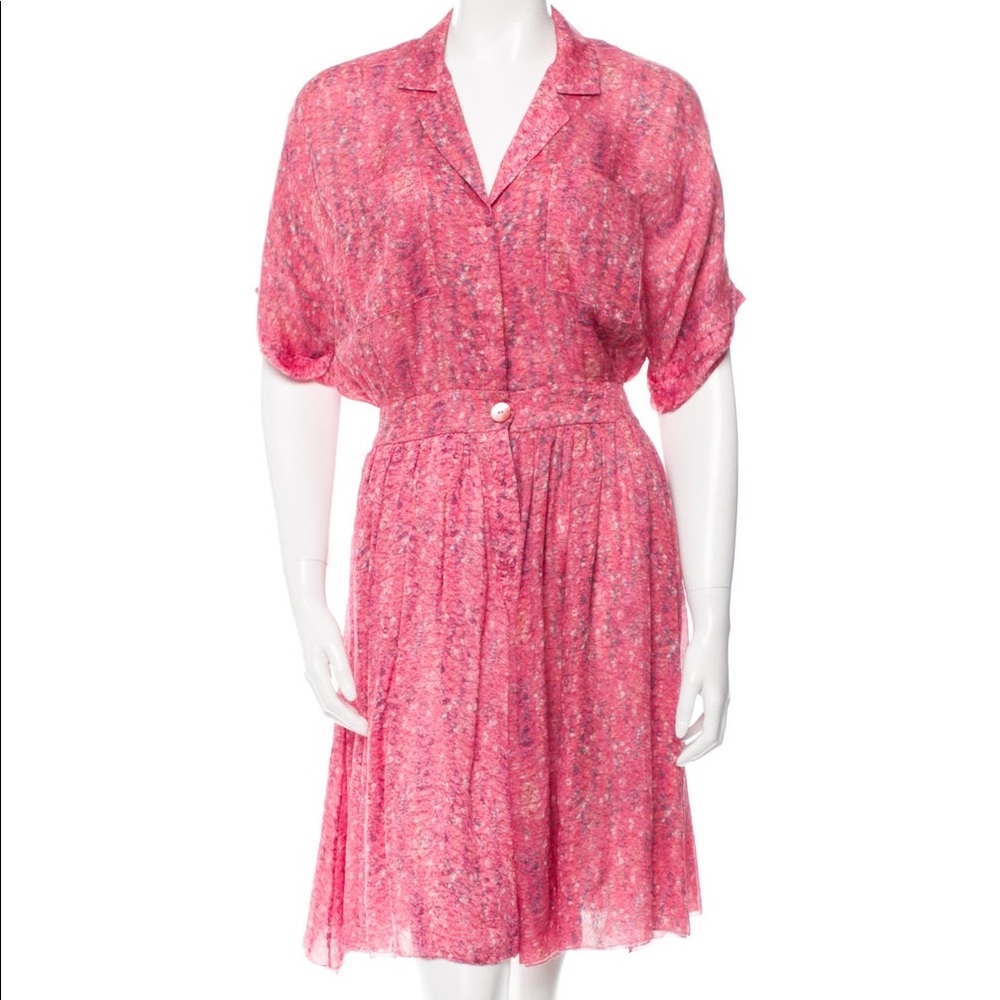 JASON WU Printed Knee-Length Dress Size: L